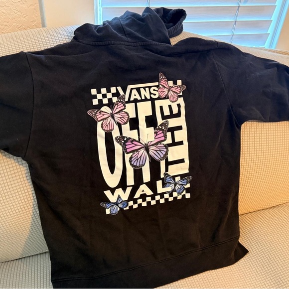 Vans Tops - Vans Black Sweatshirt with Skateboarding Graphics